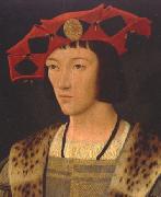 Jan Mostaert Portrait of Charles VIII oil on canvas